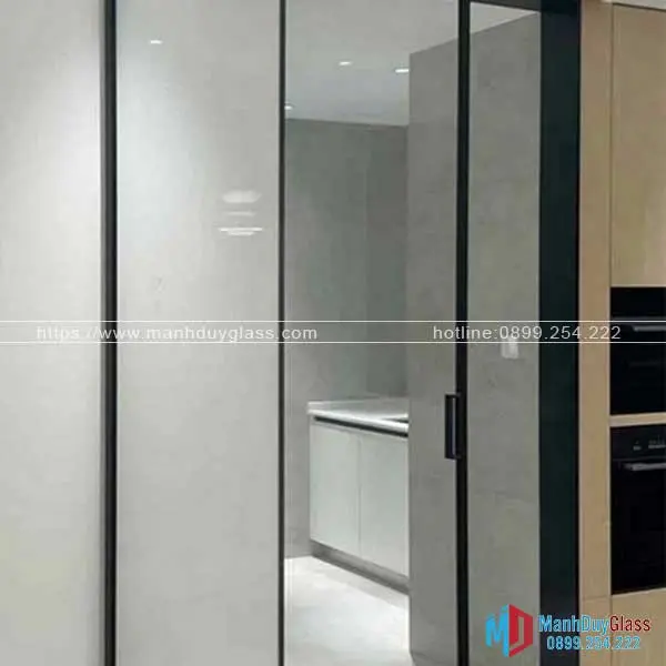 Cửa lùa nhôm Xingfa phòng ngủ