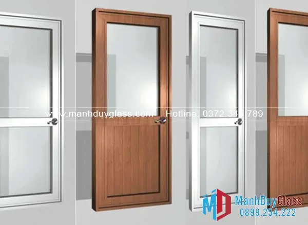 Mẫu cửa nhôm 1 cánh phòng ngủ đẹp