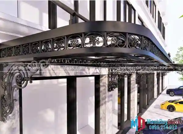 Mái kính sắt nghệ thuật công cộng 