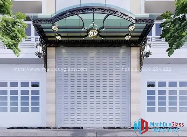  Mái vòm kính sắt nghệ thuật ấn tượng