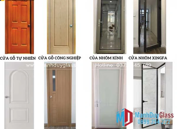 Mẫu cửa nhôm phòng ngủ cho biệt thự