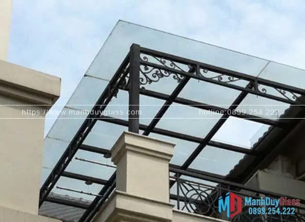 Cấu tạo mái kính cường lực