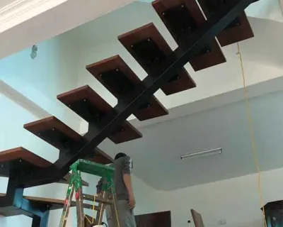 CT CẦU THANG XƯƠNG CÁ VÀ CỬA KÍNH AN KHÁNH HOÀI ĐỨC