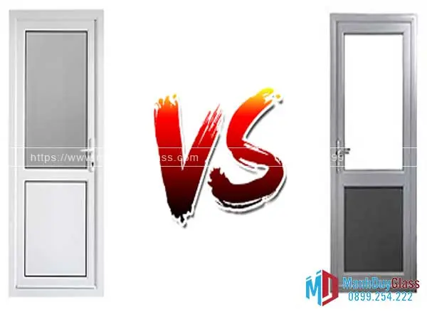 So sánh cửa nhôm Việt Pháp và cửa nhựa lõi thép
