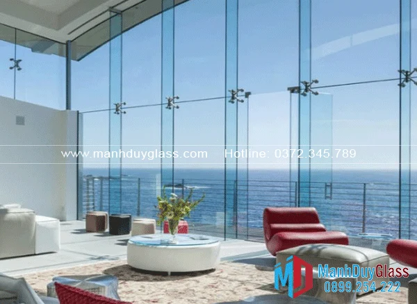 Thiết kế mái kính chân nhện mới