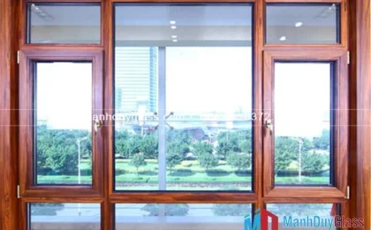 10 Mẫu Cửa Nhôm Việt Pháp Vân Gỗ Sang Trọng Và Đẳng Cấp