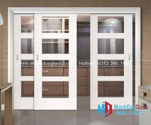 Mẫu cửa nhôm hệ 700 chia ô hiện đại