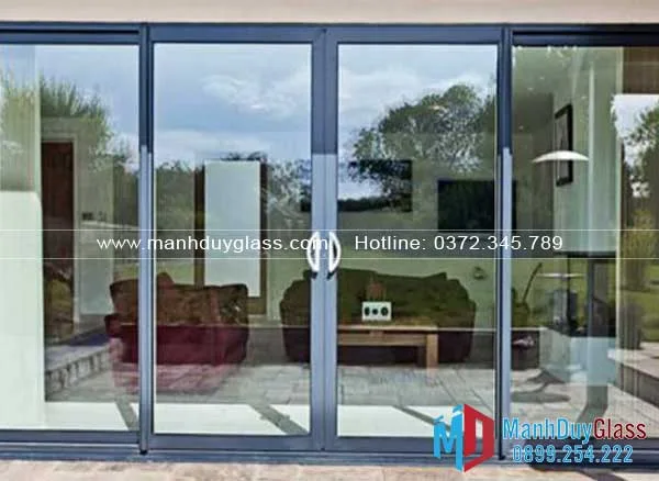 Cửa kéo khung kính