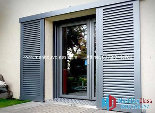  Cửa nhôm lá sách