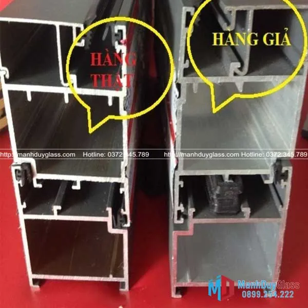 Độ dày cửa nhôm Xingfa chính hãng