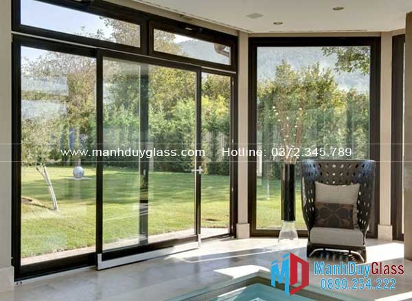 Cửa đi lùa 2 cánh tiết kiệm không gian