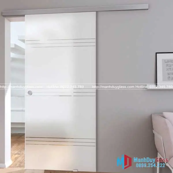  Cửa kính lùa kính mờ