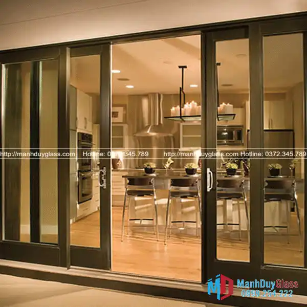 Cửa lùa nhôm Xingfa hệ 55 4 cánh