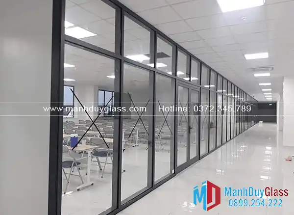 Cửa lùa nhôm Xingfa hệ 55 kính cường lực