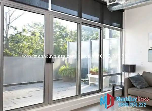 Cửa lùa nhôm Xingfa hệ 55 phòng khách