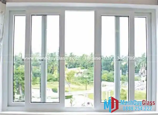 Cửa lùa nhôm Xingfa hệ 55 trắng sứ