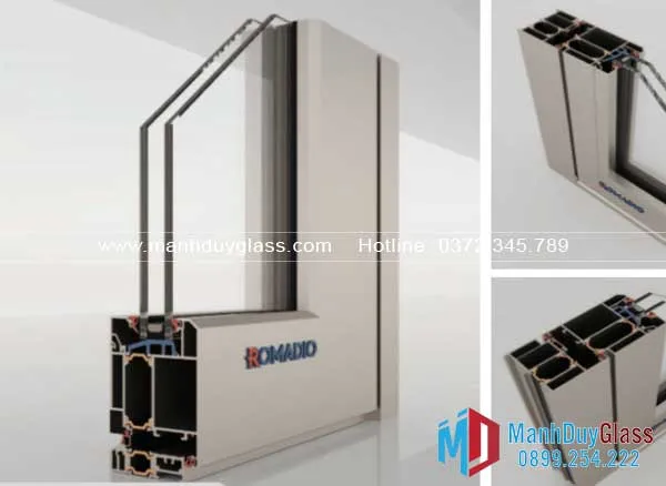 Cửa nhôm Romadio thiết kế tối giản