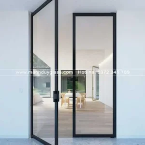 Cửa nhôm slim mở quay linh hoạt