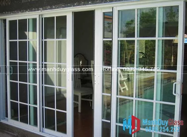 Cửa nhôm Xingfa đố caro