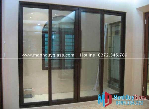  Cửa nhôm Xingfa màu nâu cafe ấm áp I