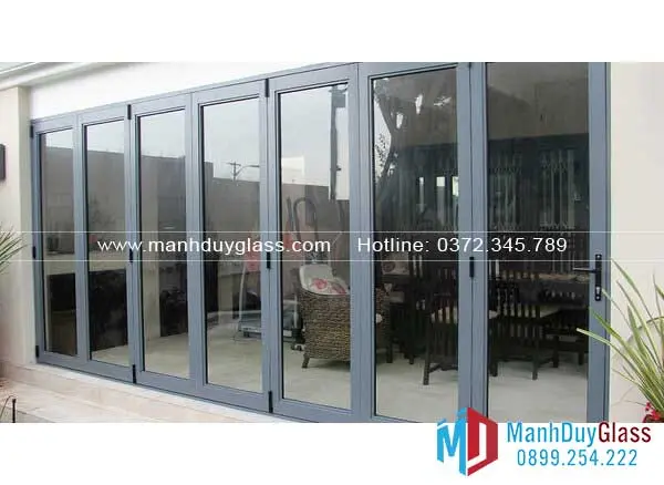  Cửa nhôm Xingfa màu xám ghi