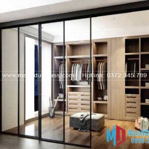 Cửa trượt slim 3 cánh hiện đại