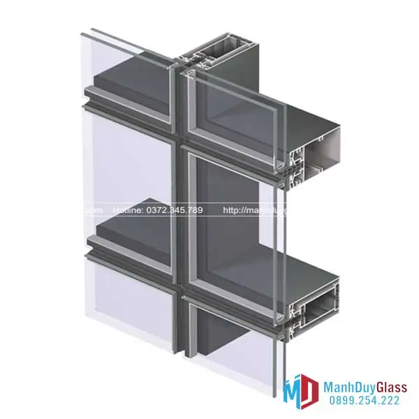 Mặt dựng nhôm kính Unitized