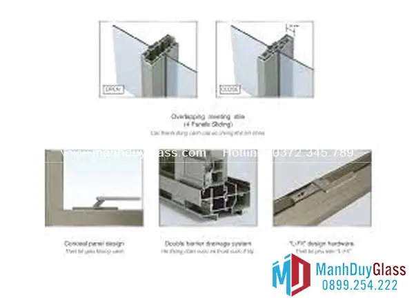 Cửa nhôm Tostem Nhật Bản