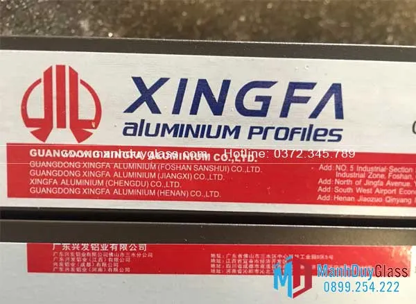 Tem nhãn cửa nhôm Xingfa chính hãng