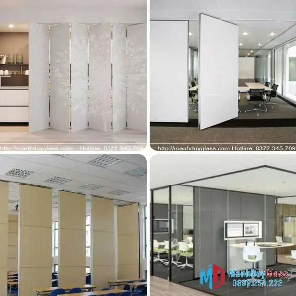 Vách kính điện tích hợp màn hình trong buổi thuyết trình