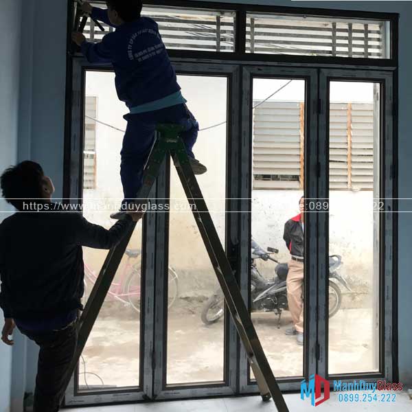 Thi công cửa nhôm Ponzio tại Mạnh Duy Glass