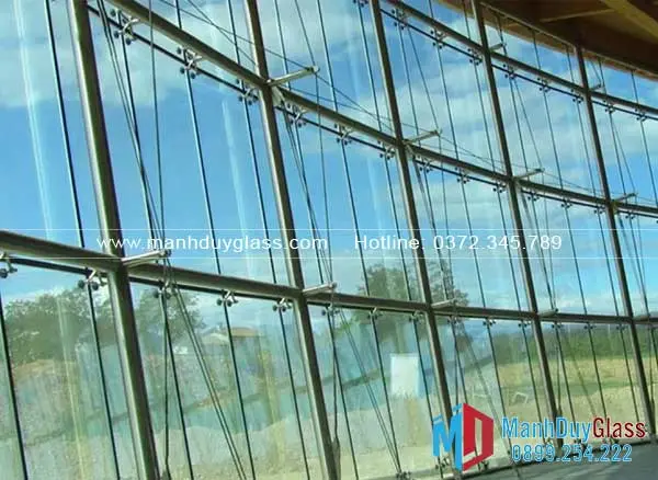Vách kính mặt dựng hệ Spider