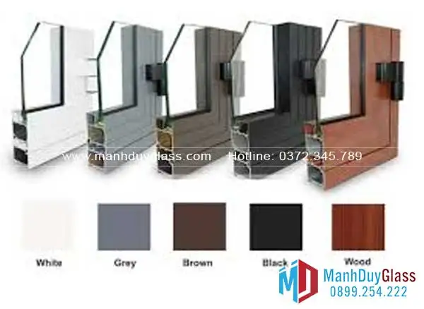 Bảng màu cửa nhôm Xingfa