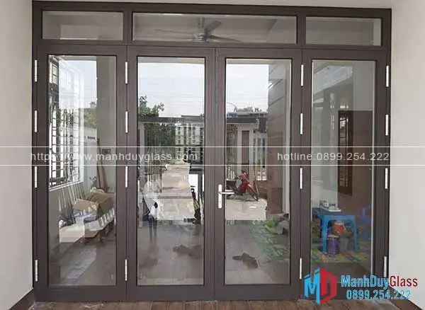 Cửa đi lùa 2 cánh nhôm Xingfa