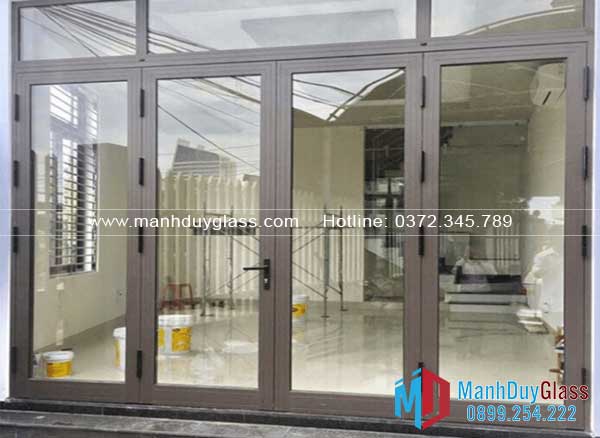 Cấu tạo của cửa nhôm hệ 55