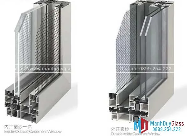 Cửa nhôm Roto cách âm cách nhiệt.
