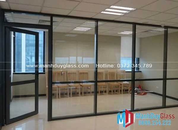 Cửa nhôm Xingfa kết hợp vách kính cố định