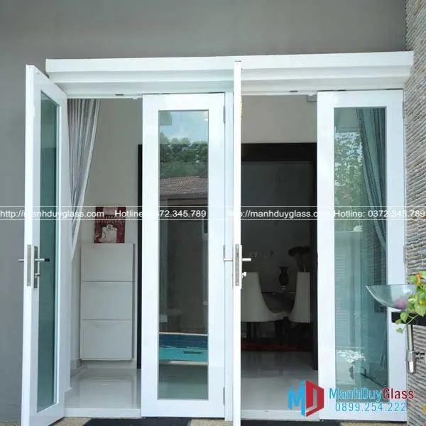 Cửa nhôm Xingfa màu trắng sứ