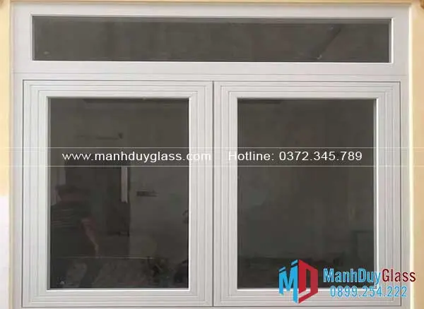 Cửa nhôm trắng sứ mở lùa tiết kiệm không gian