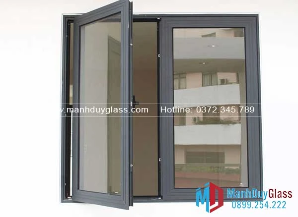 Cửa sổ nhôm Xingfa mở quay 2 cánh