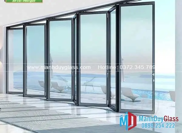 Cửa xếp gấp tiết kiệm không gian