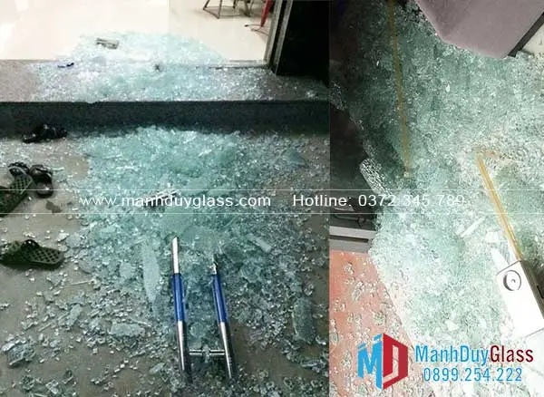 Kính cường lực bị vỡ