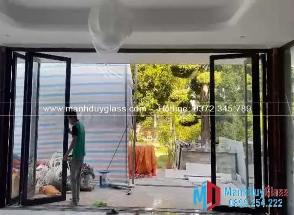 Lắp đặt cửa nhôm Maxpro tại Mạnh Duy Glass