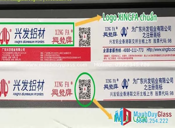 Tem QR phụ kiện KinLong
