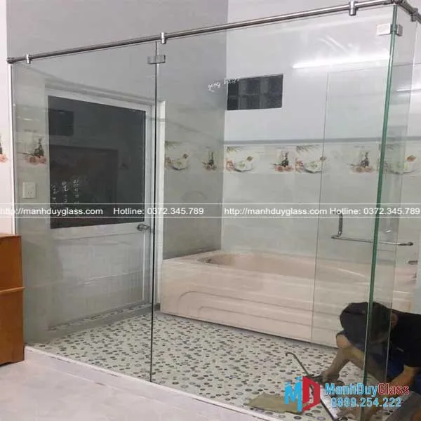 Thi công vách kính nhà tắm