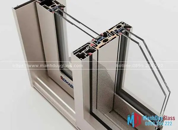 Thiết kế đa dạng cửa nhôm Romadio