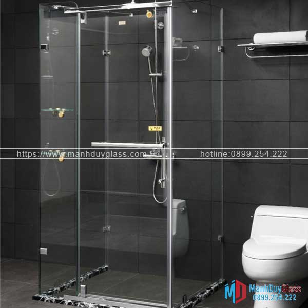 Ưu điểm của vách kính nhà tắm mờ