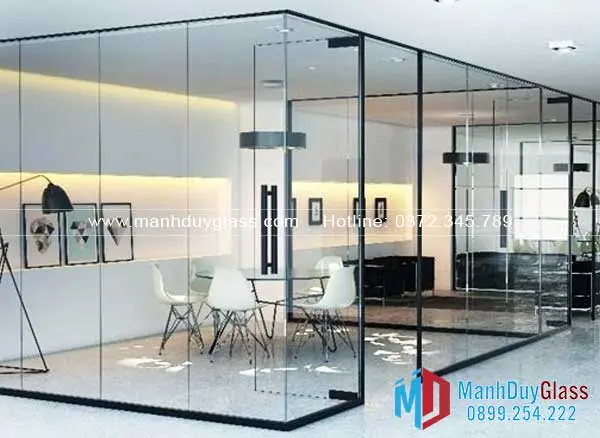 Vách kính cố định nhôm Xingfa