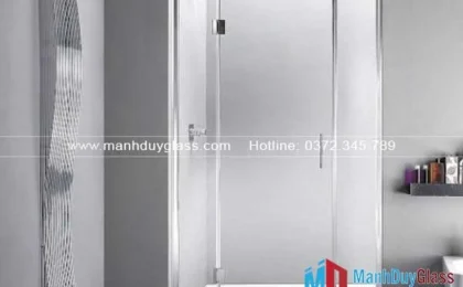 Mẫu Vách Kính Nhà Tắm Mờ