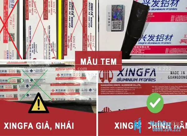 Hướng dẫn phân biệt mẫu tem xingfa